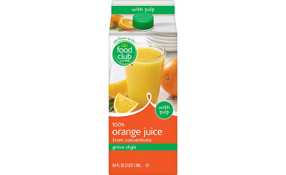 Withdrawal of Food Club Orange Juice with pulp